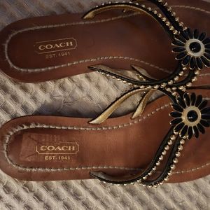 Coach sandals, will fit size 7!